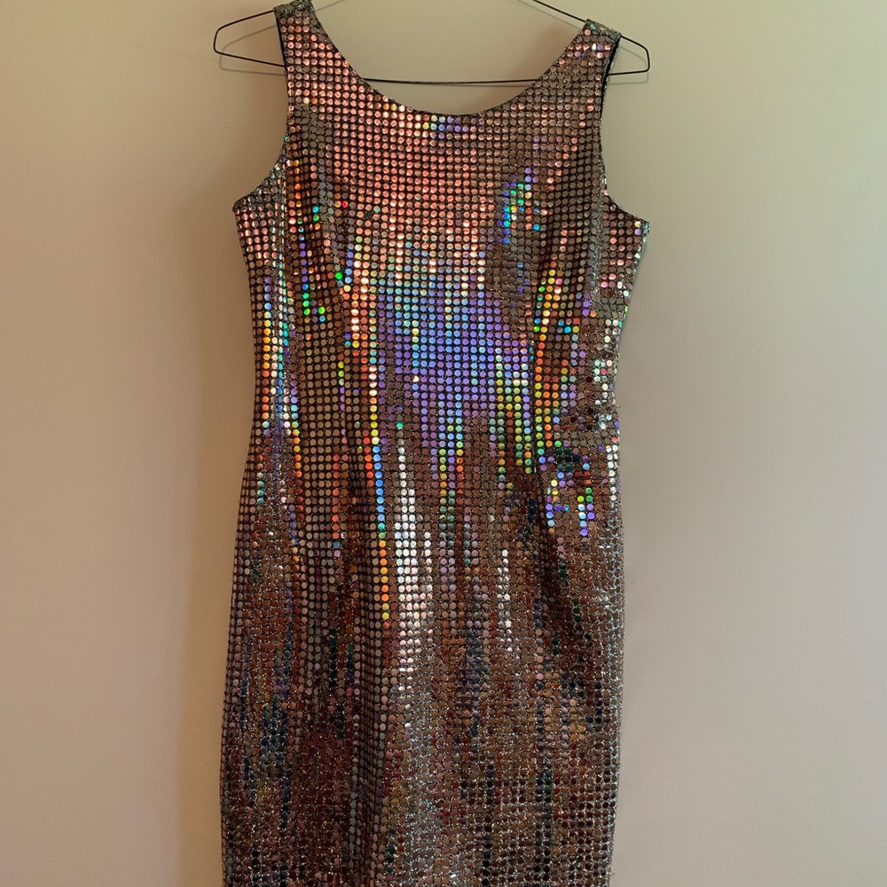 Gold Glitter Disco Dress NYE